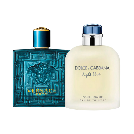 Versace Eros + Dolce Gabbana Light Blue