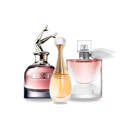 Scandal Jean Paul Gaultier, J'adore Dior, La Vie Est Belle Lancôme