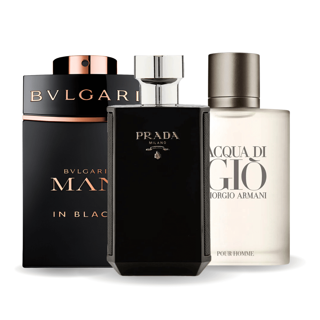 Bvlgari In Black, Giorgio Armani Acqua Di Gio, L'Homme Prada Intense 100ml