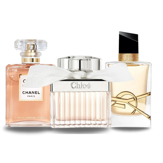 Chanel COCO MADEMOISELLE, Yves Saint Laurent LIBRE, CHLOÉ 100ml
