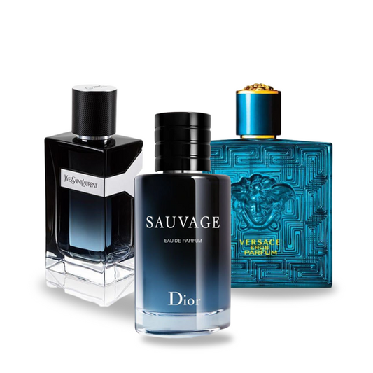 Dior SAUVAGE, Yves Saint Laurent Y MEN, Versace EROS 100ml