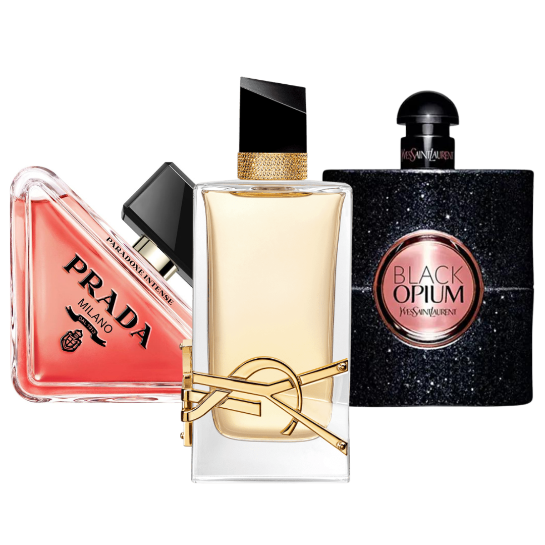 Prada Paradox,  Black Opium Yves Saint Laurent, Libre 100ml