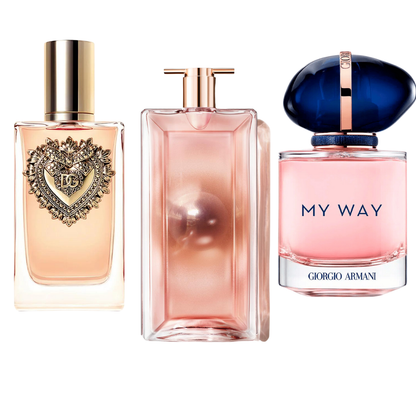 Dolce & Gabanna Devotion, My Way Giorgio Armani, Lancôme Idôle 100ml